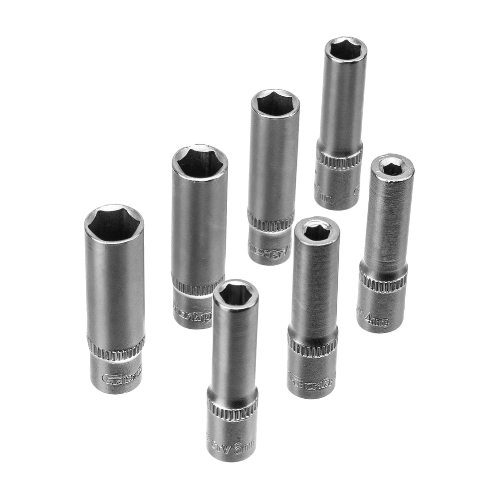 Набор инструментов, 1/2", 3/8", 1/4", пластиковый кейс 171 предм. Сибртех