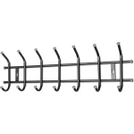 Вешалка настенная 7 крючков, 695, Черный, ВНТ7