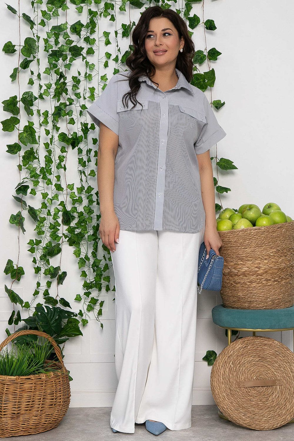 Рубашка Минуэт (светло-серая) Б13577-24М LT Collection