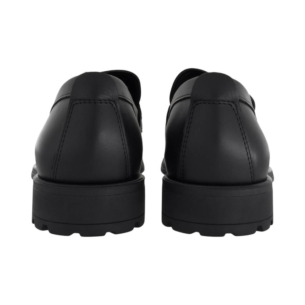 FERRAGAMO Gancini Gancio Leather Loafers Men"s Black