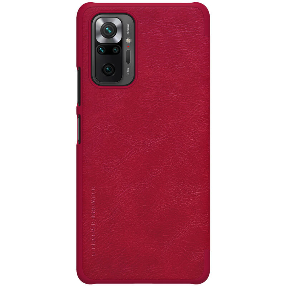 Кожаный чехол-книжка Nillkin Leather Qin для Xiaomi Redmi Note 10 Pro