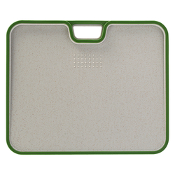 Доска разделочная 34х28см Smart Solutions Ness светло-серая с зеленым кантом