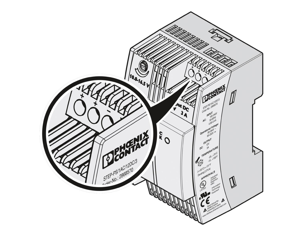 2868570 - STEP-PS/ 1AC/12DC/3 - Источники питания