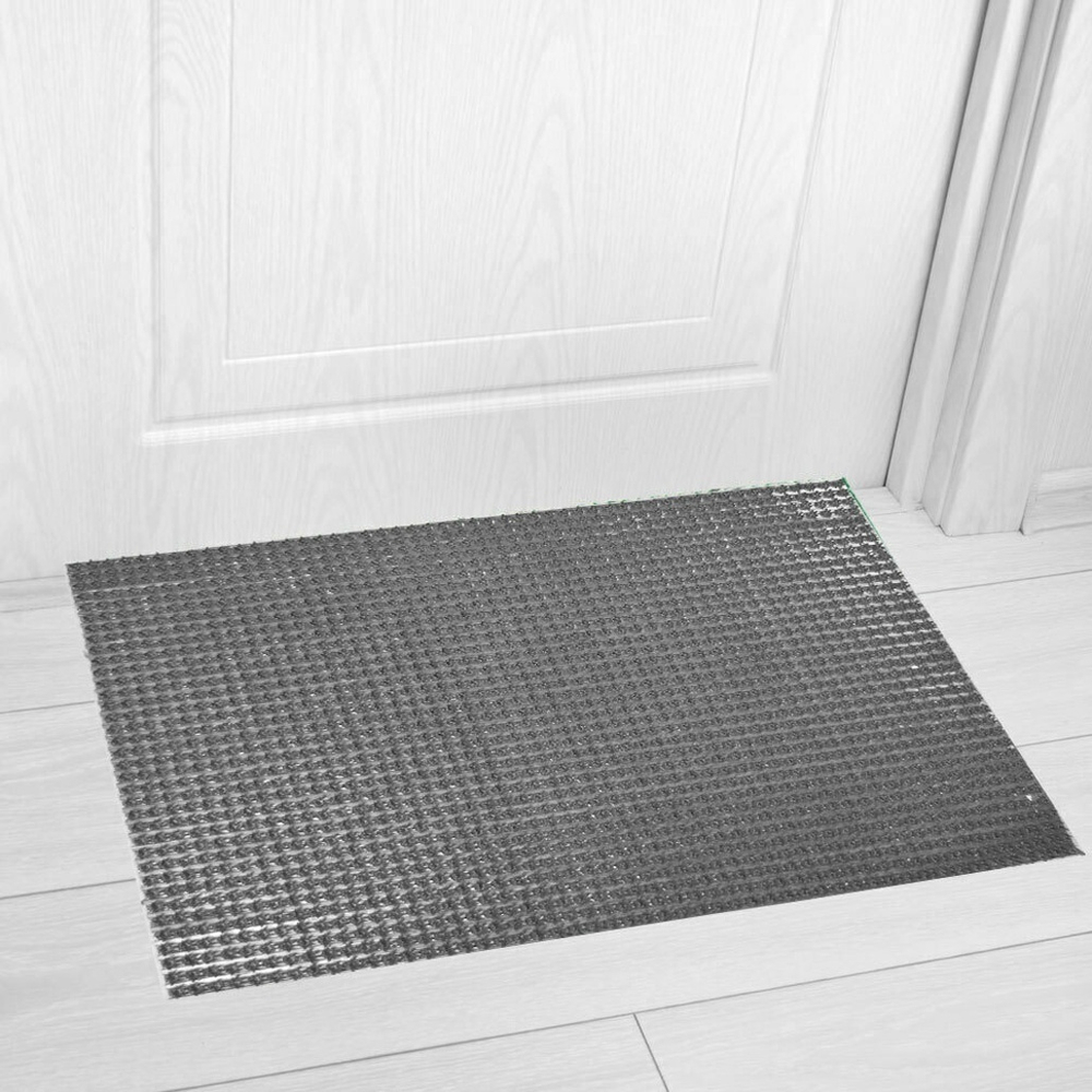 Коврик 45*60см "Травка" щетинистое покрытие, серый