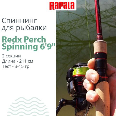 Спиннинг для рыбалки Rapala Redx Perch Spinning, 2pcs