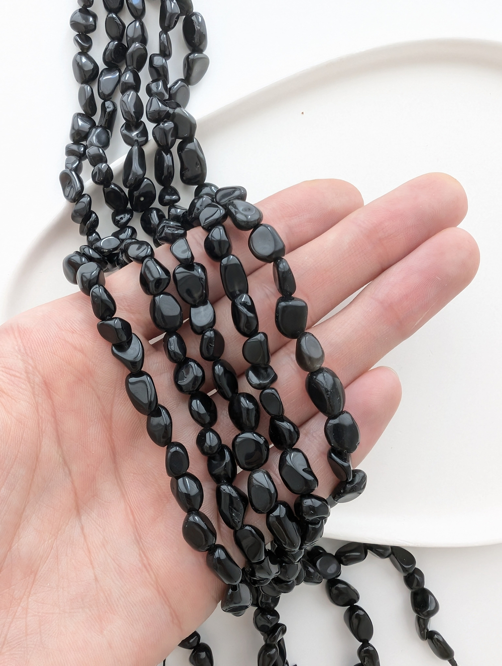 Обсидиан галтовка 6-8мм