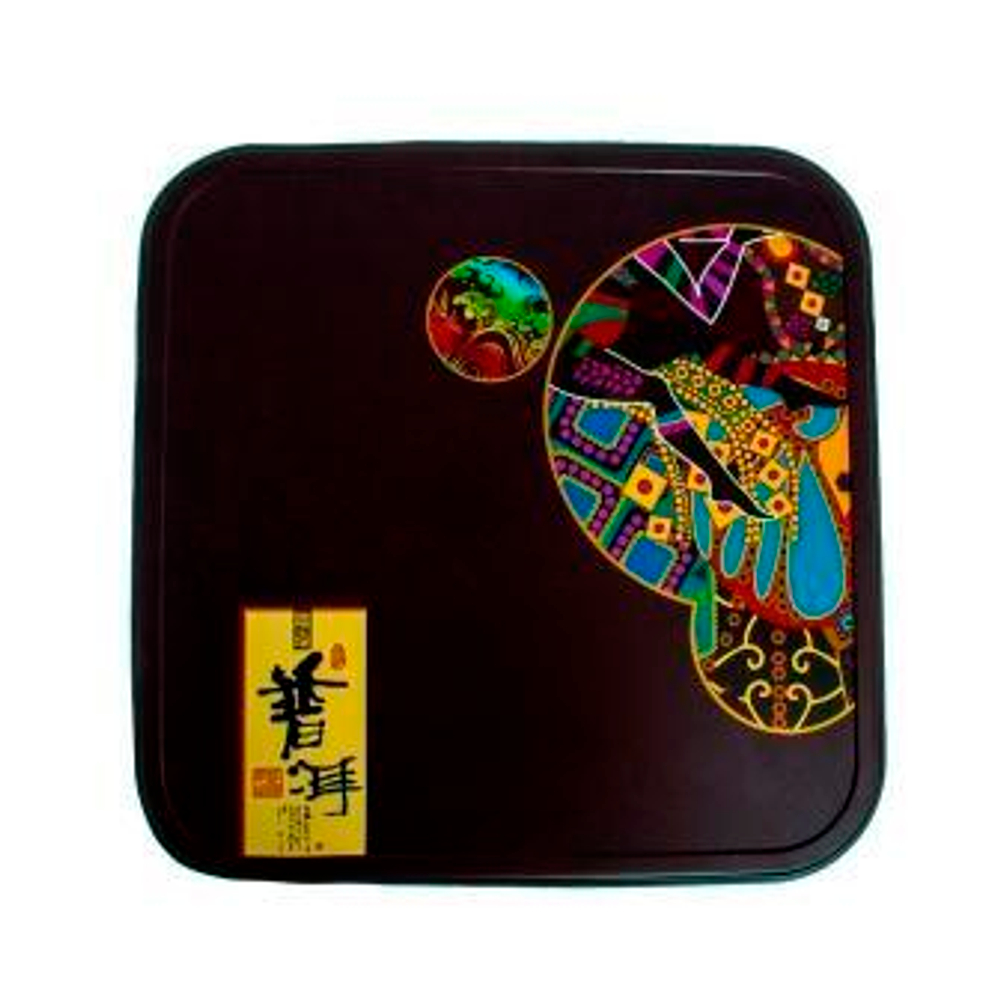 20211 Коробка подарочная под Пуэр блин, жесть