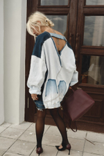 Upcycling куртка объемная