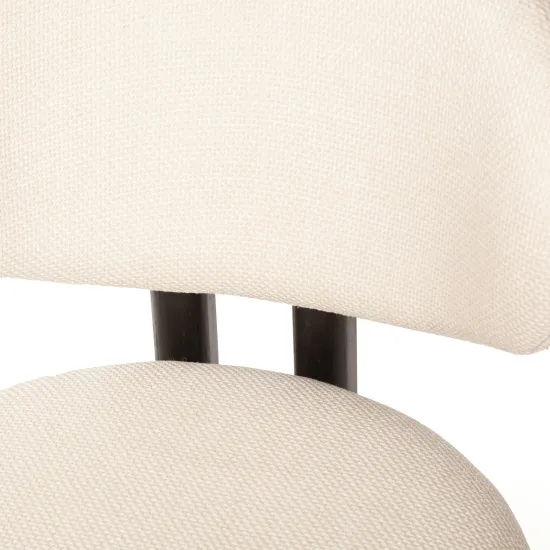 Стул Galloti массив рогожка цвет белый