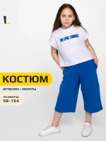 Костюм для девочки на лето с кюлотами