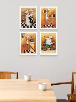 Картины на стену интерьерные 21*27 см 4 шт.