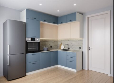 Кухонный гарнитур угловой Fusion 2200х1700 (38мм)