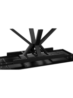 Стол кухонный Черный муар мрамор 140(200)х85х76 см