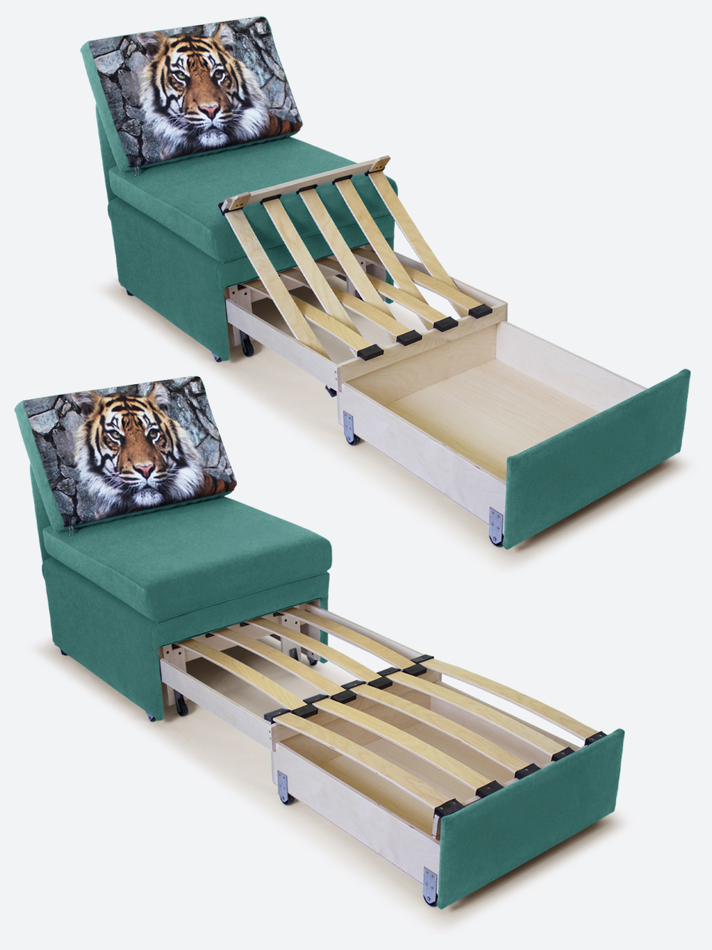 Кресло-кровать "Миник", купон Тигр