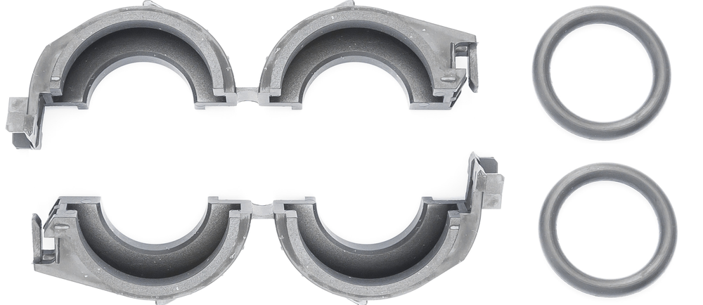 Хомут (зажим) крепления трубок радиатора отопителя K-Dac (с уплотнительным кольцом)