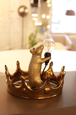 Настольная лампа Mouse Lamp Standing GOLD USB 15230