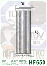 Фильтр масляный Hiflo Filtro HF650