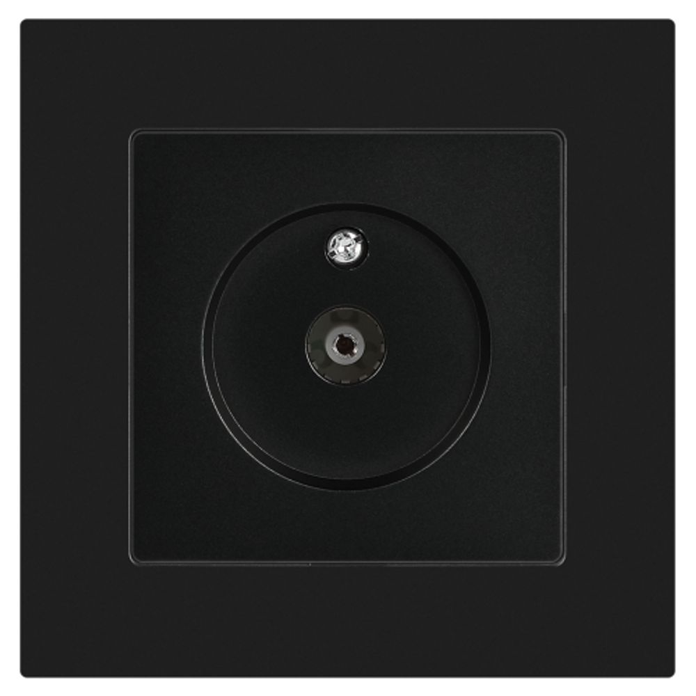 Розетка Intro Accent 6-301-05 TV одиночная, IP20, СУ, антрацит | Intro