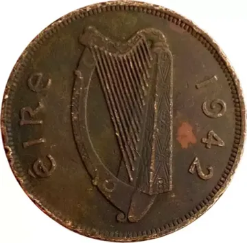 1 пенни 1942 Ирландия