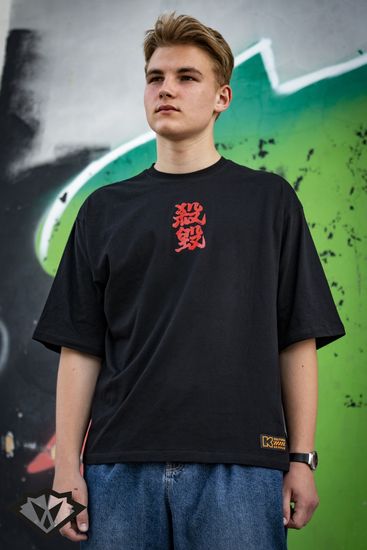 Футболка КУЛЬТУРА oversize "Tokyo snake" (черный)