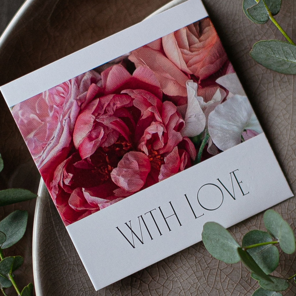 К-804 карточка (8х8 см) With Love(упаковка 10 шт.)