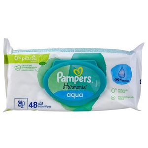 Салфетки влажные  Pampers  Harmonie Aqua c пластиковой крышкой  48 шт/упак