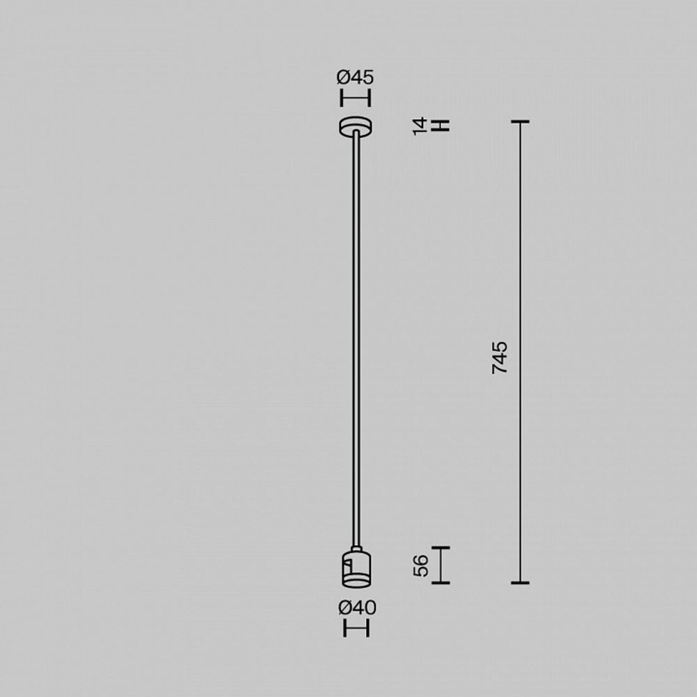 Основание на штанге Maytoni Accessories for tracks Flarity TRA159C-IPC1-BS