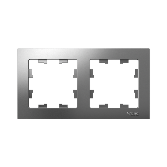 Рамка 2-м AtlasDesign универс. сталь SE ATN000902