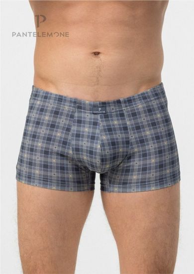 Трусы мужские боксеры Pantelemone PMH-1428, клетка серая