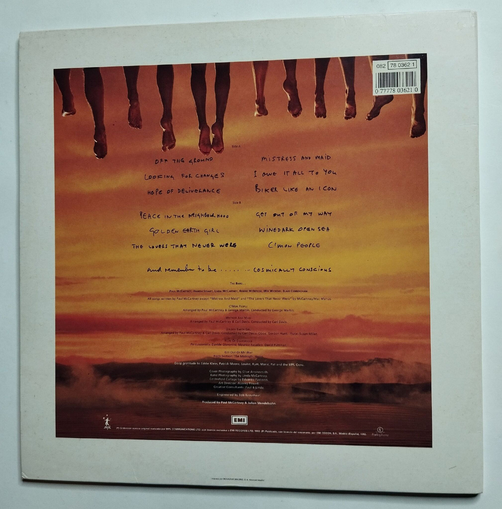 Винтажная виниловая пластинка LP Paul McCartney Off The Ground (Spain 1993)