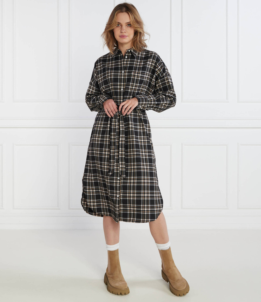 Платье с ремешком TJW CHECK BELOW Tommy Jeans - черный(DW0DW16850)