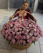 Шикарная корзина 201 пион Премиум