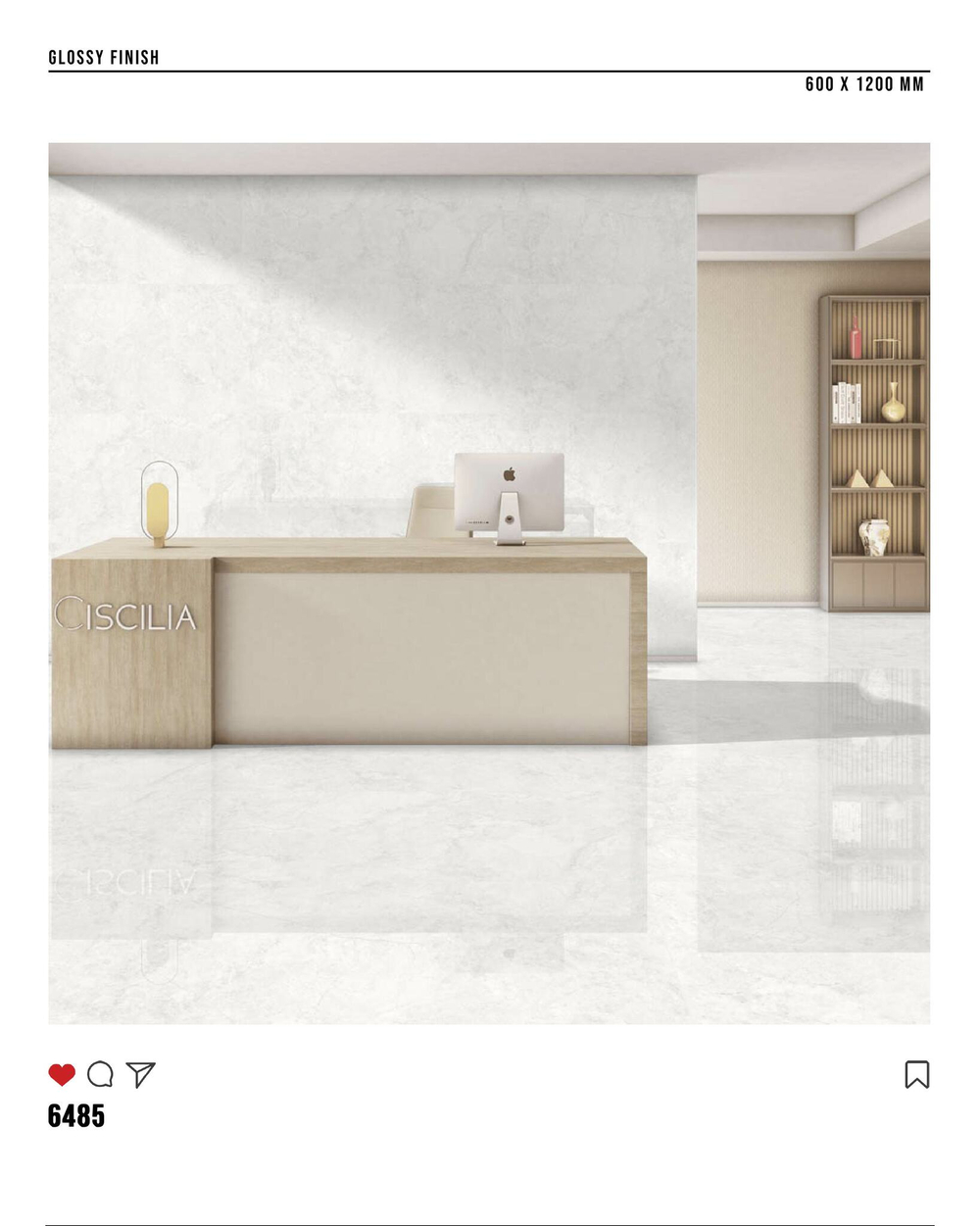 Керамогранит glossy №6, 60х120, 6485