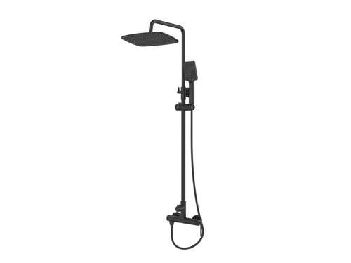 Душевая стойка BelBagno Acqua ACQUA-DOCM-NERO 1 режим, черный матовый