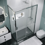 Душевой уголок Grossman Style 120х70 120.K33.05.1270.10.00 профиль Хром стекло прозрачное