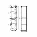 Шкаф подвесной Vincea Chiara/Luka VSC-2CL150CO 35 C.Oak