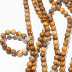 Пейзажная яшма натуральная, 6,9мм, шар