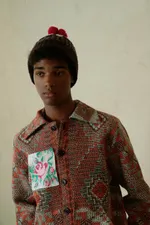 Куртка Soeurs с Расшитым Карманом / Criss-Cross Rose оранжевая