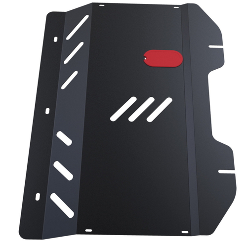 Защита картера и КПП АвтоБроня для Fiat Grande Punto III (V - 1.4) 2005-2010/Fiat Punto II рестайлинг (V - 1.4) 2003-2010, сталь 1.8 мм, без крепежа, 1.01703.1