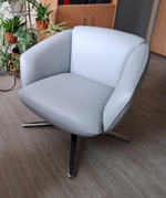 Кресло ZUCCA-R голубое LITCHI-#3