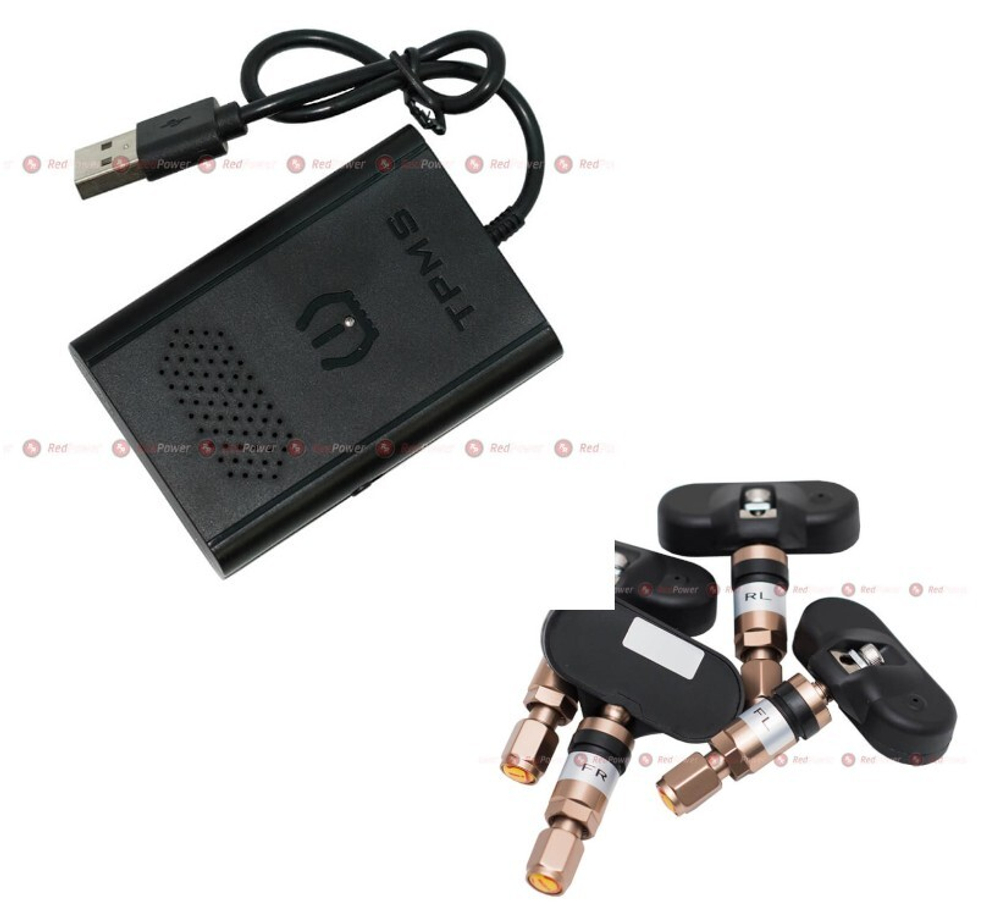 Система контроля давления шин Redpower RPTPMSINT с внутренними датчиками. Вывод данных на Android-магнитолу