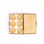 Подарочный деревянный короб для рюмок (стопок). PK39