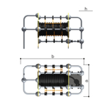 Детский спортивно-игровой комплекс с лазом серия "Сфера" Romana 057.25.00