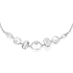 Браслет из белого золота с натуральными топазами white