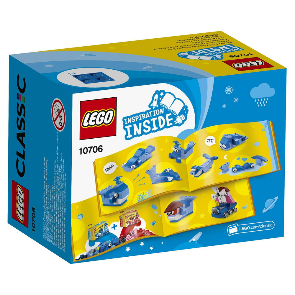 LEGO Classic: Синий набор для творчества 10706 — Blue Creativity Box — Лего Классик