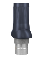 Выход вентиляционный VWO D125/160 изолированный пластик Gray Graphite ERA