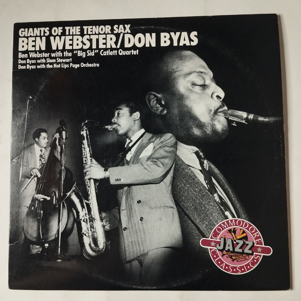 Винтажная виниловая пластинка LP Ben Webster, Don Byas Giants Of The Tenor Sax (USA 1988)