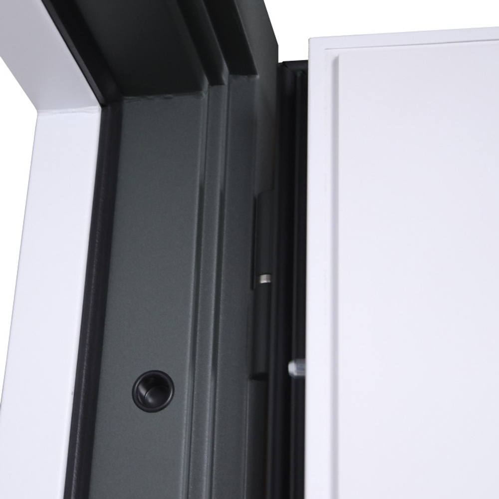 Стальная дверь "Изумруд" с окном и лазерной резкой (терморазрыв 3к)