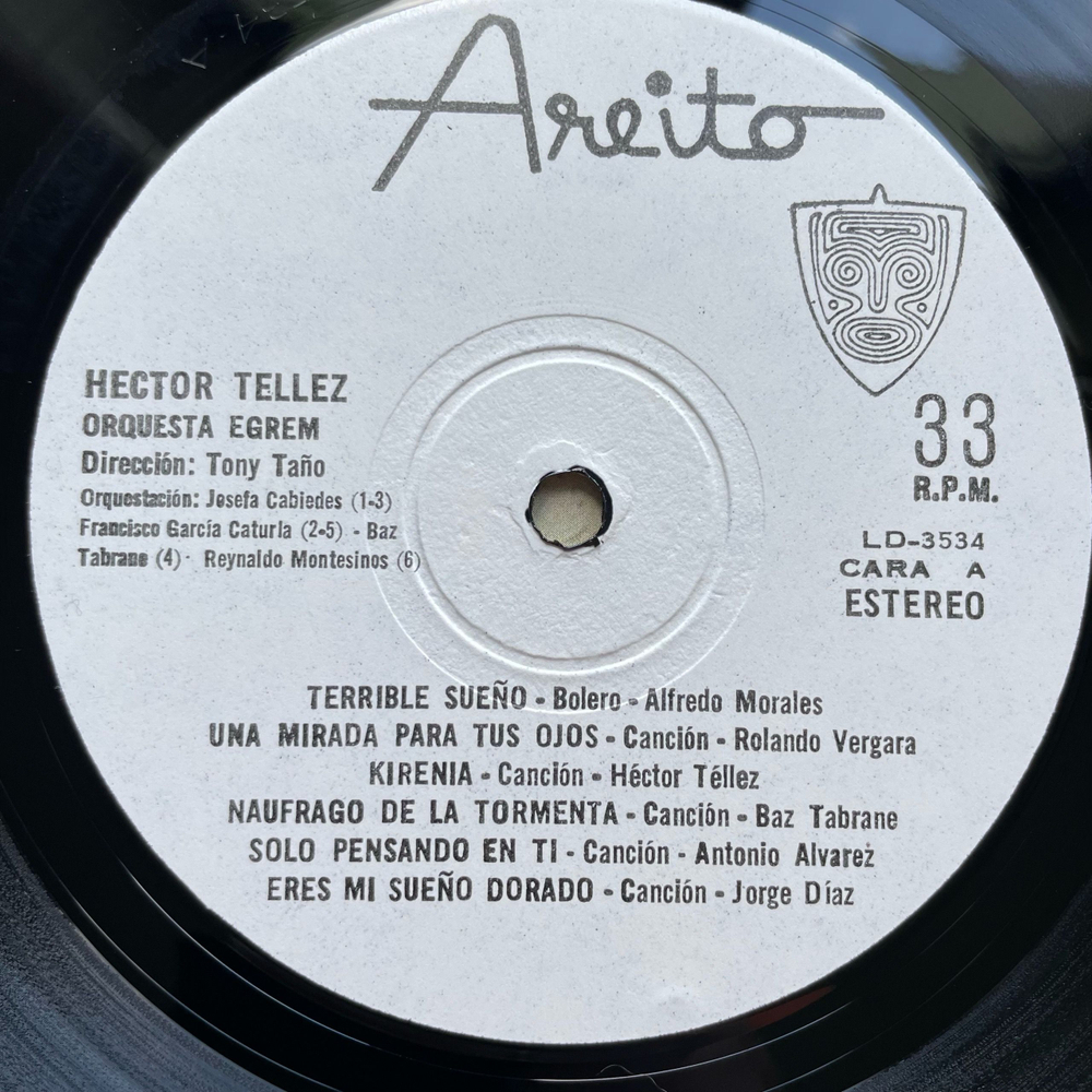 Винтажная виниловая пластинка LP Hector Tellez (Куба 1977)