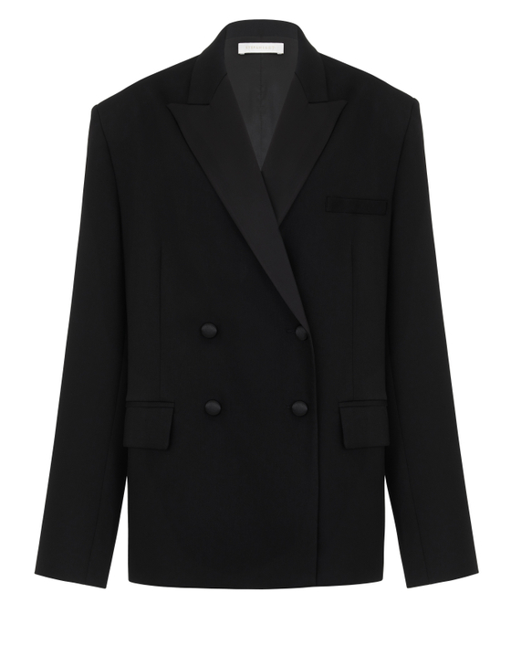 Жакет Loran с черным воротом, черный